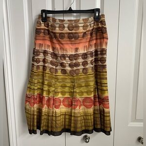 Talbots Polka Dot Cotton Skirt